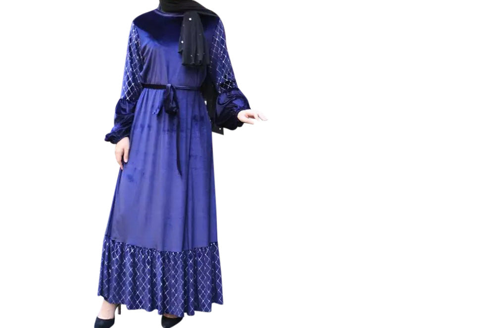 Fawziya Velvet Abaya Dress | Ramadan Eid Gift | All Season Modest Maxi Dress For Her